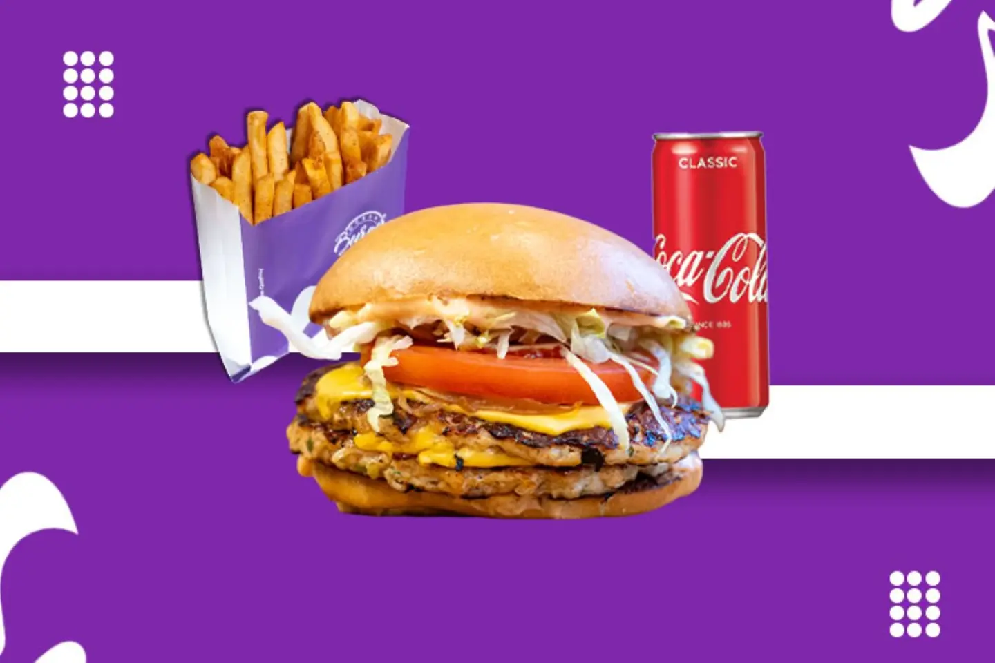 دبل جريل تشكن برجر بوكس