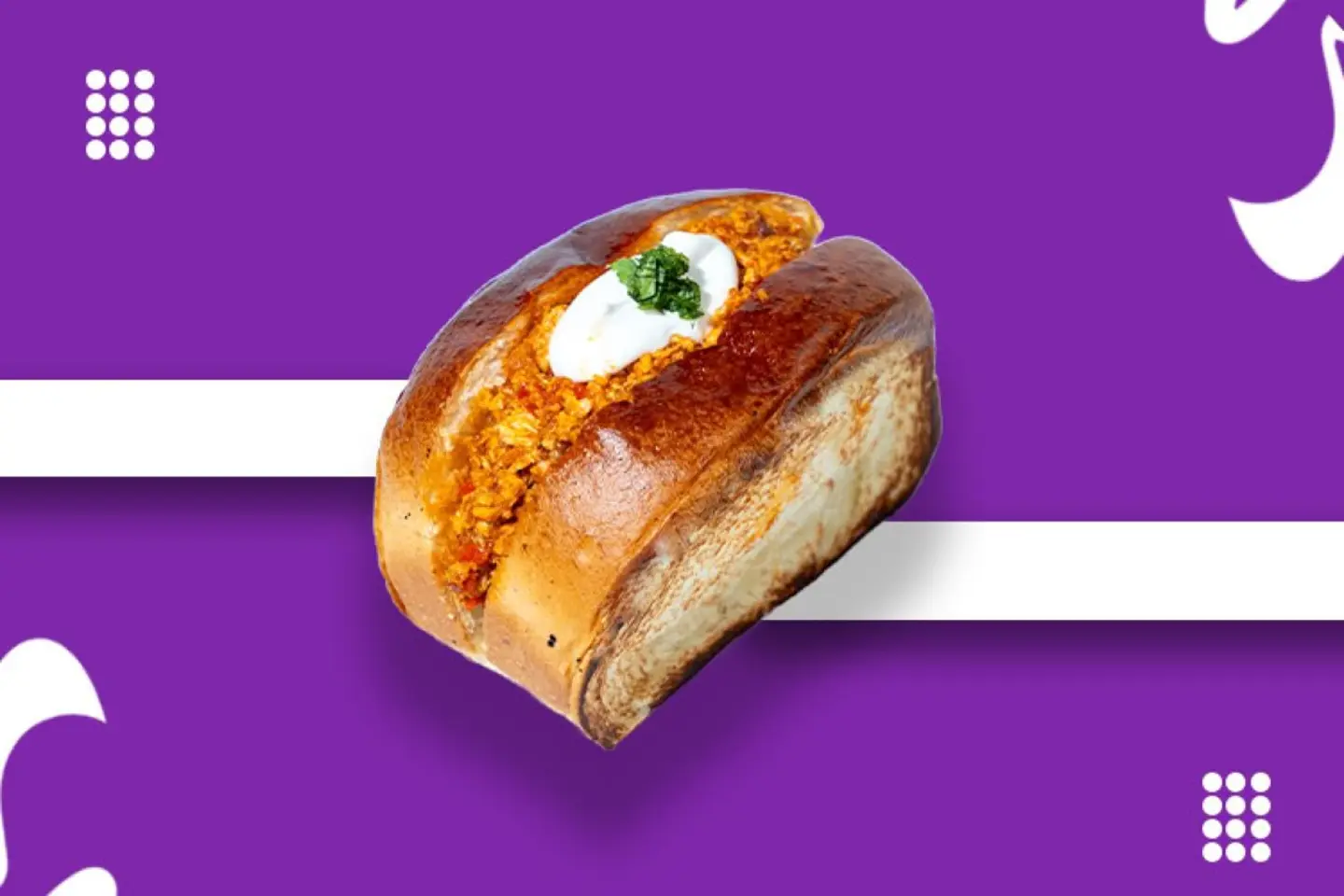 ساندويتش شكشوكة بخبز البريوش