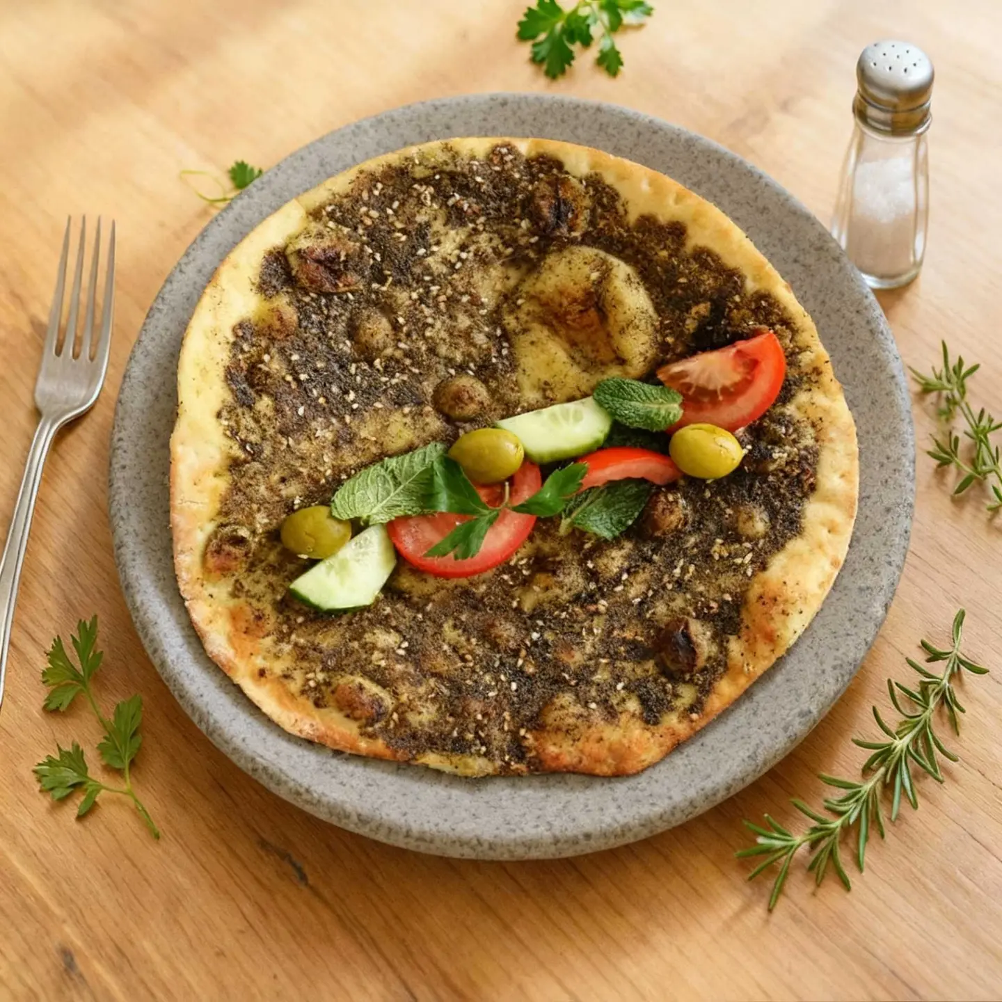 Zaatar With Vegetables