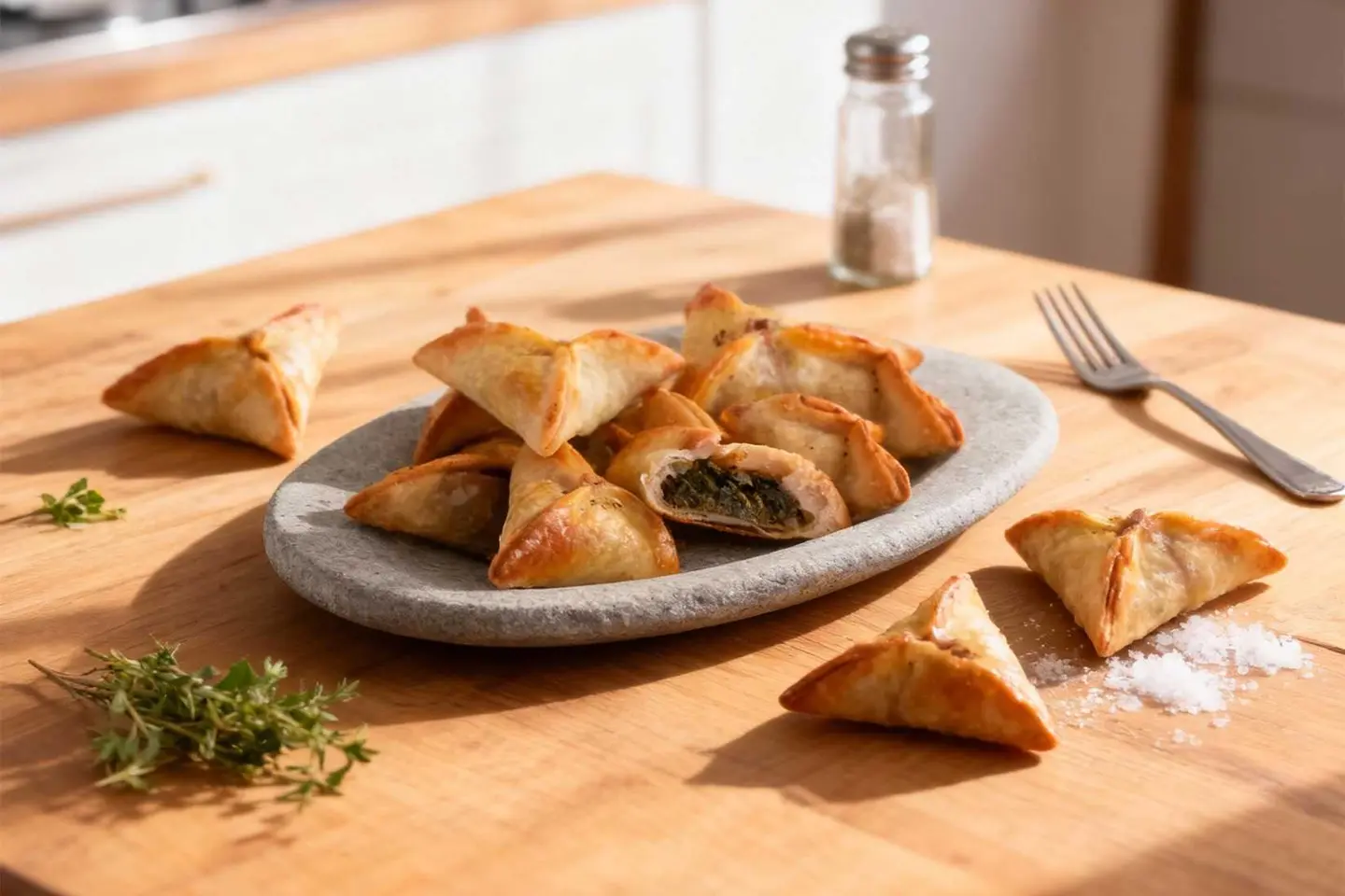 Spinach Fatayer (4 Pcs)