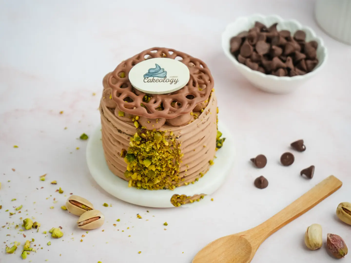 Pistachio Chocolate Slice