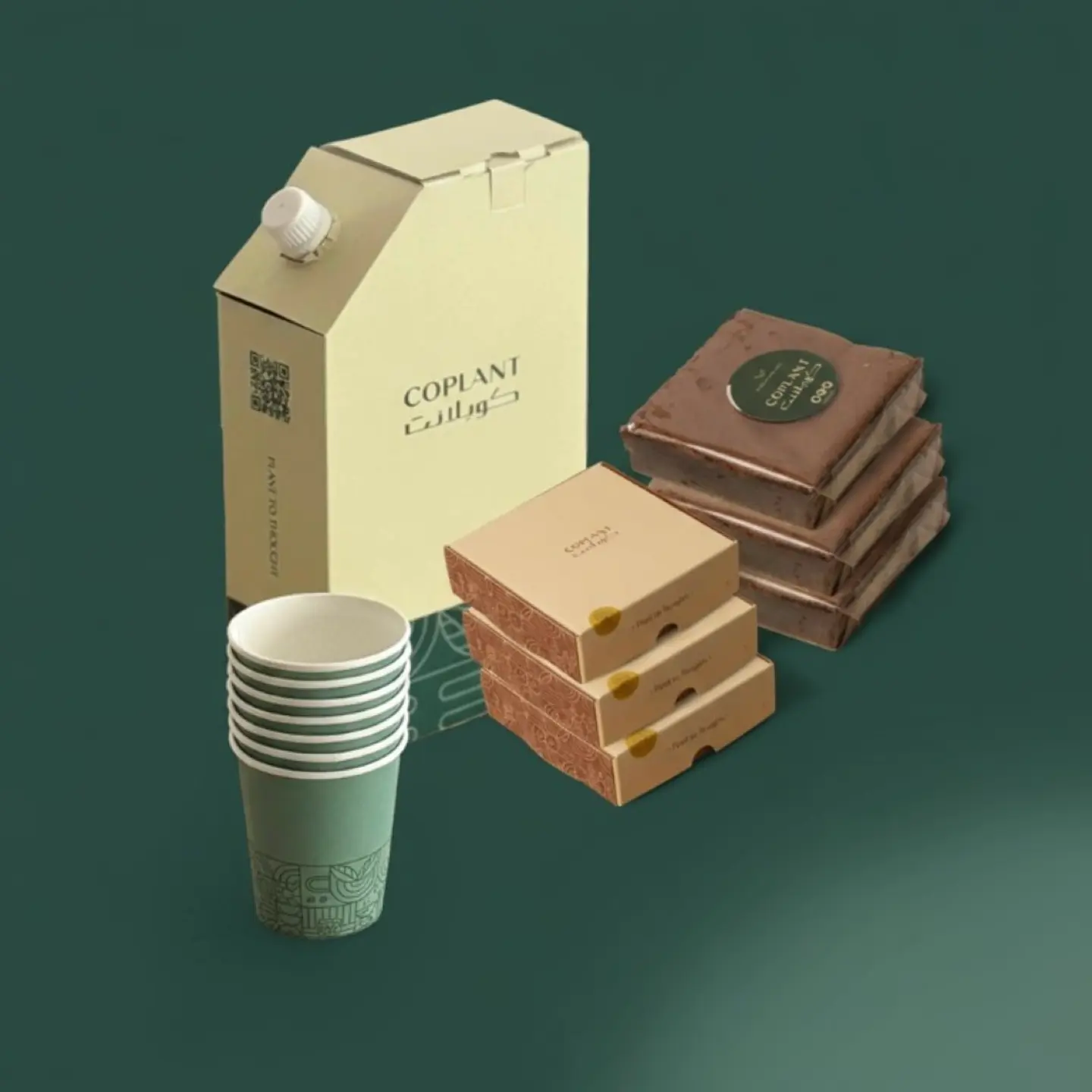 Gathering Combo Coffee Box With 3 Cookies And 3 Brownies