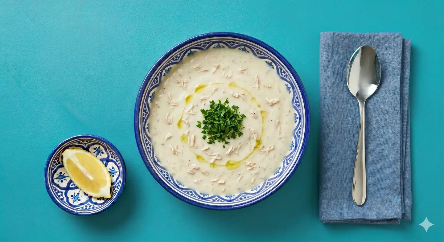 شوربة دجاج بالكريمة