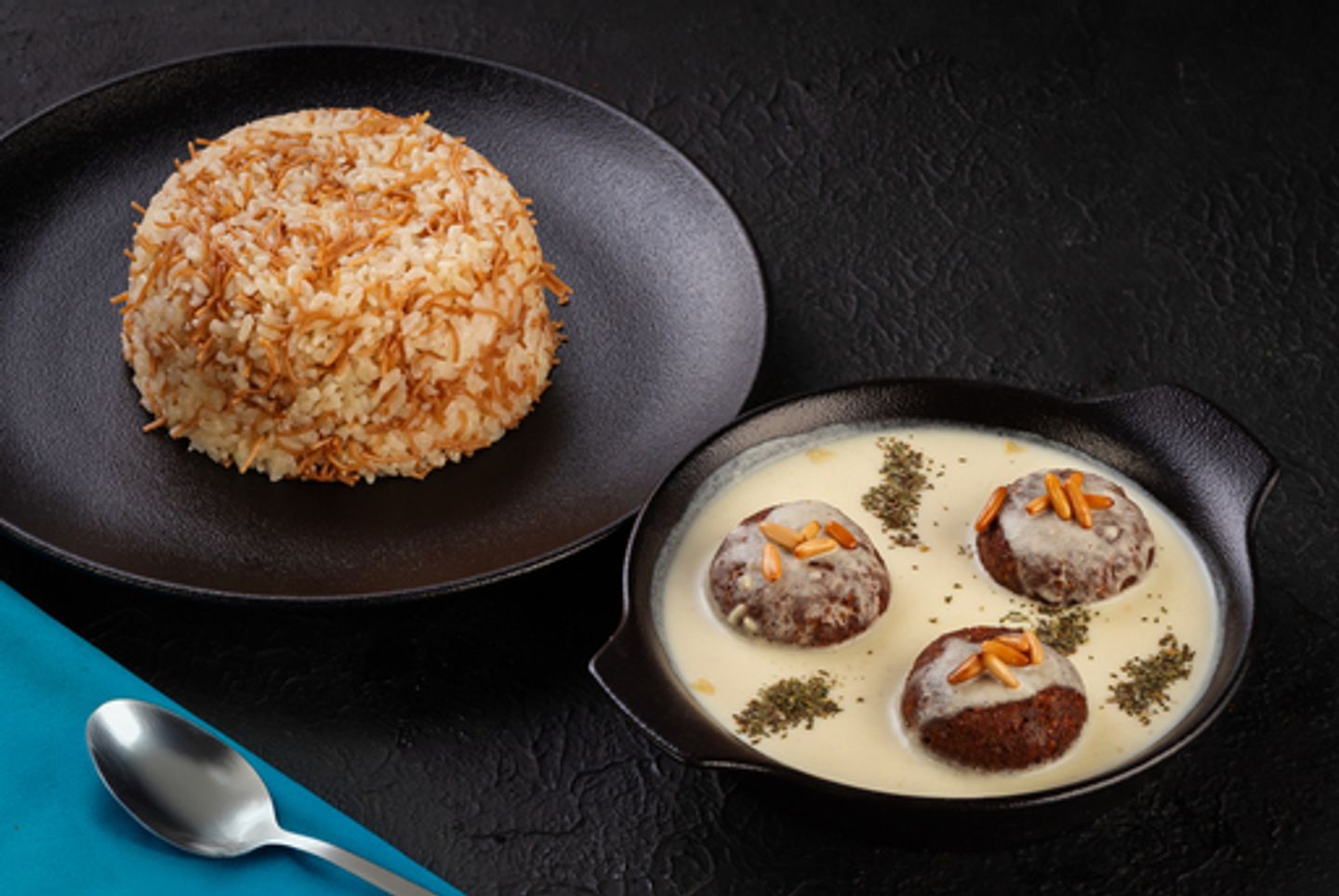Kebbeh With Laben & Vermicelli Rice