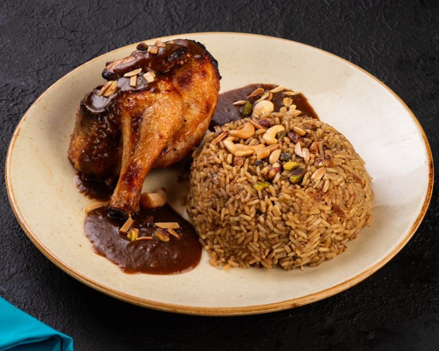 Chicken Oven With Oriental Rice
