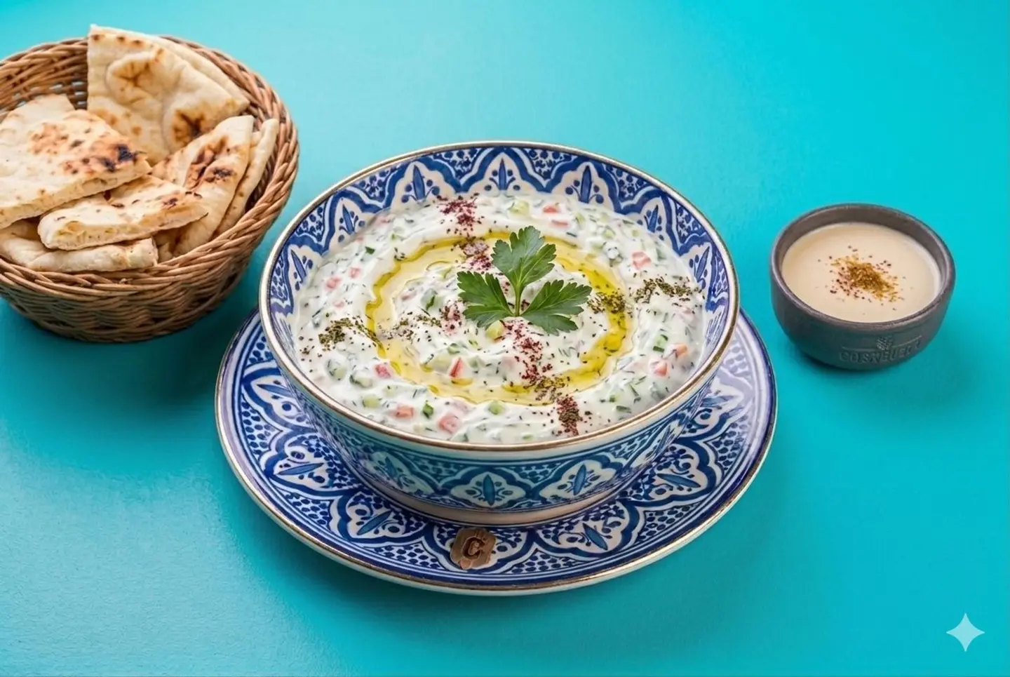 Labneh With Vegetables And Olives