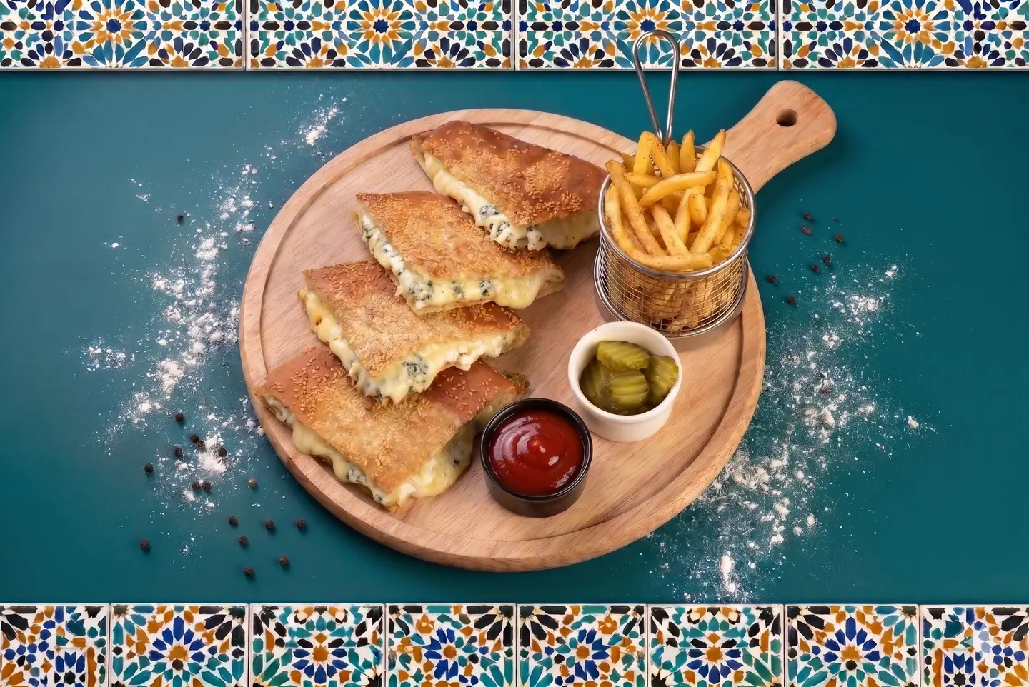 كعك اربع اجبان