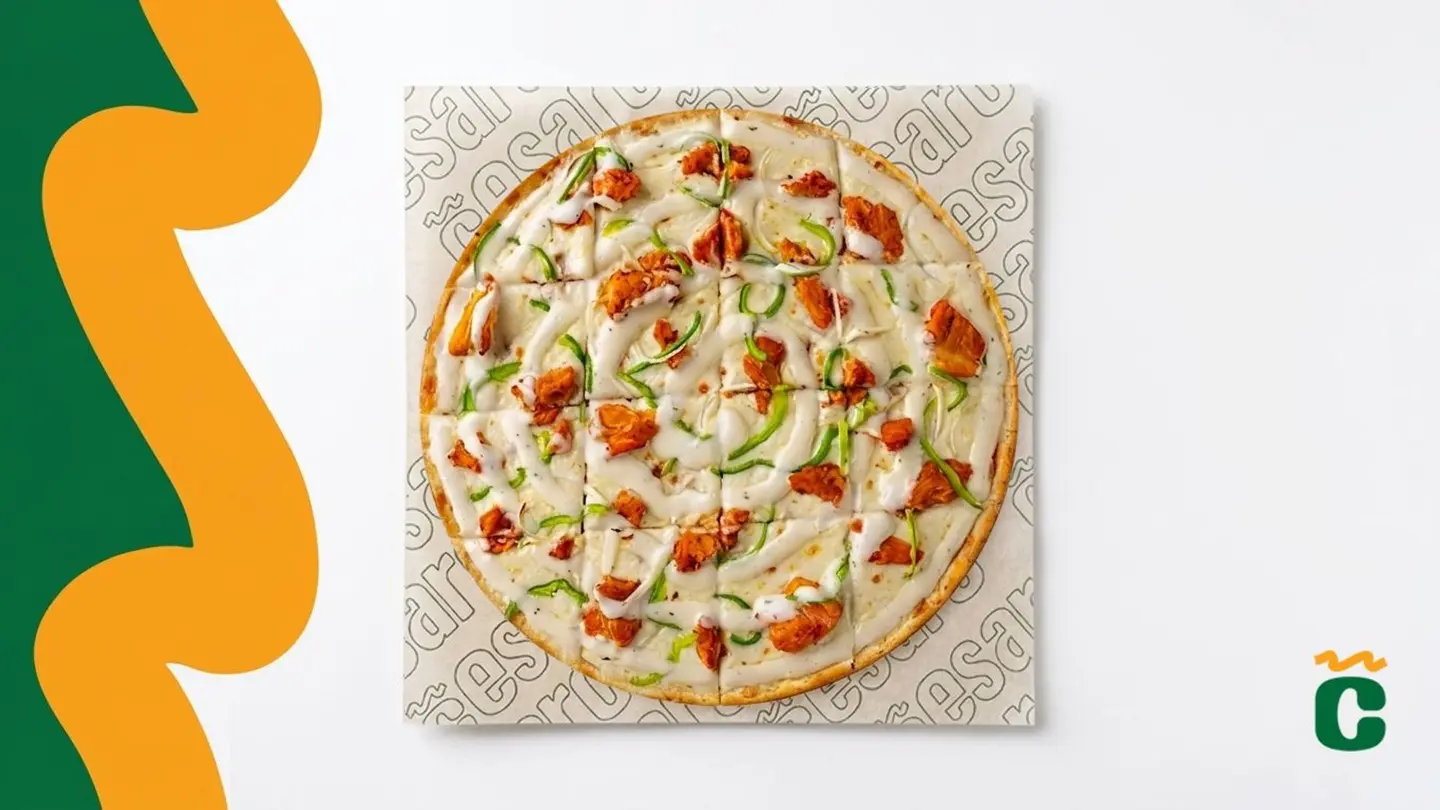 بيتزا دجاج رانش حجم كبير