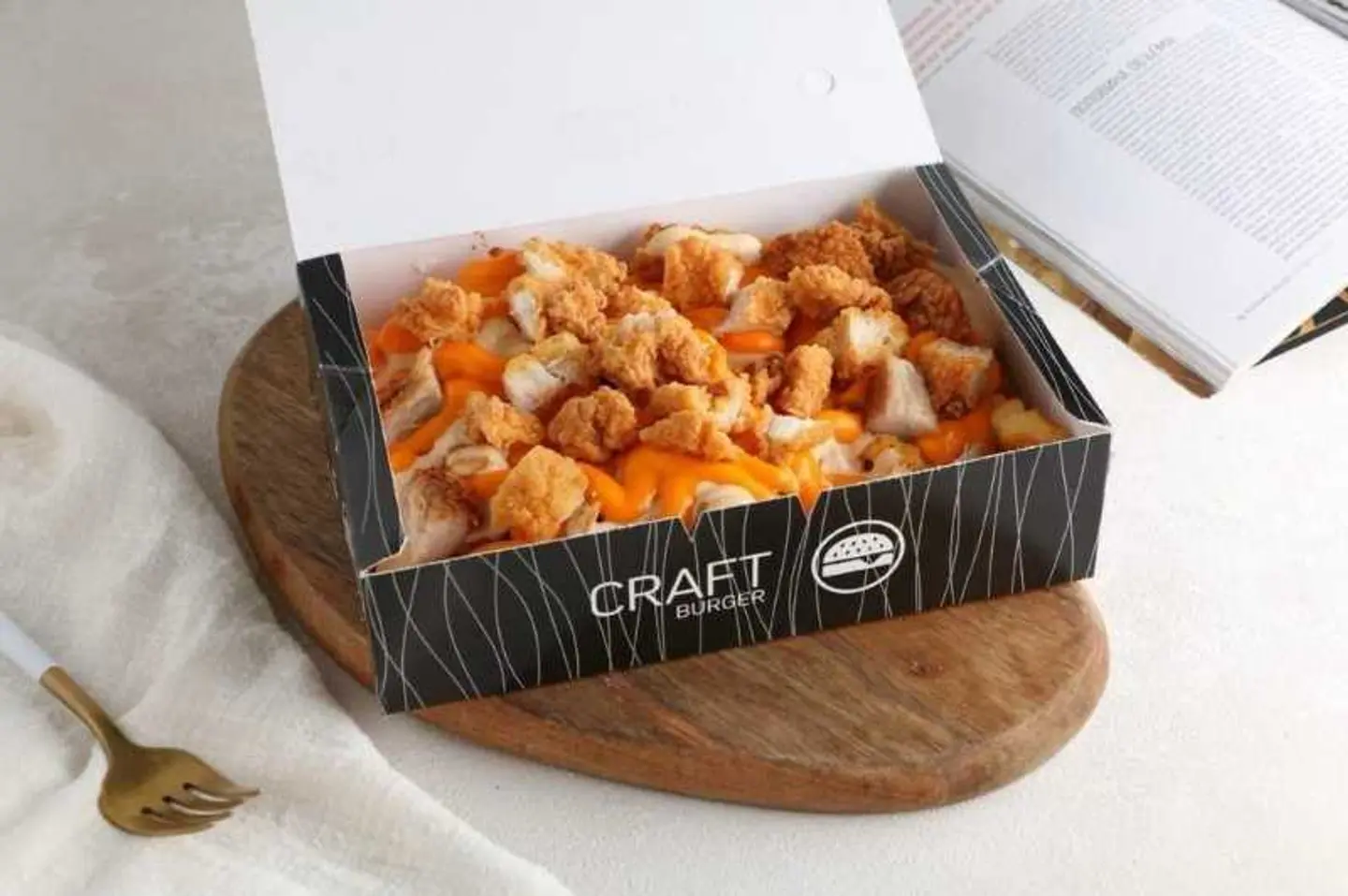 بطاطس جبنه و دجاج كبير