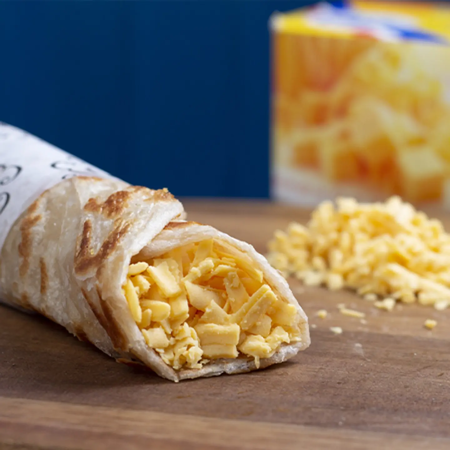 Salty White Chapati With Cheddar Cheese