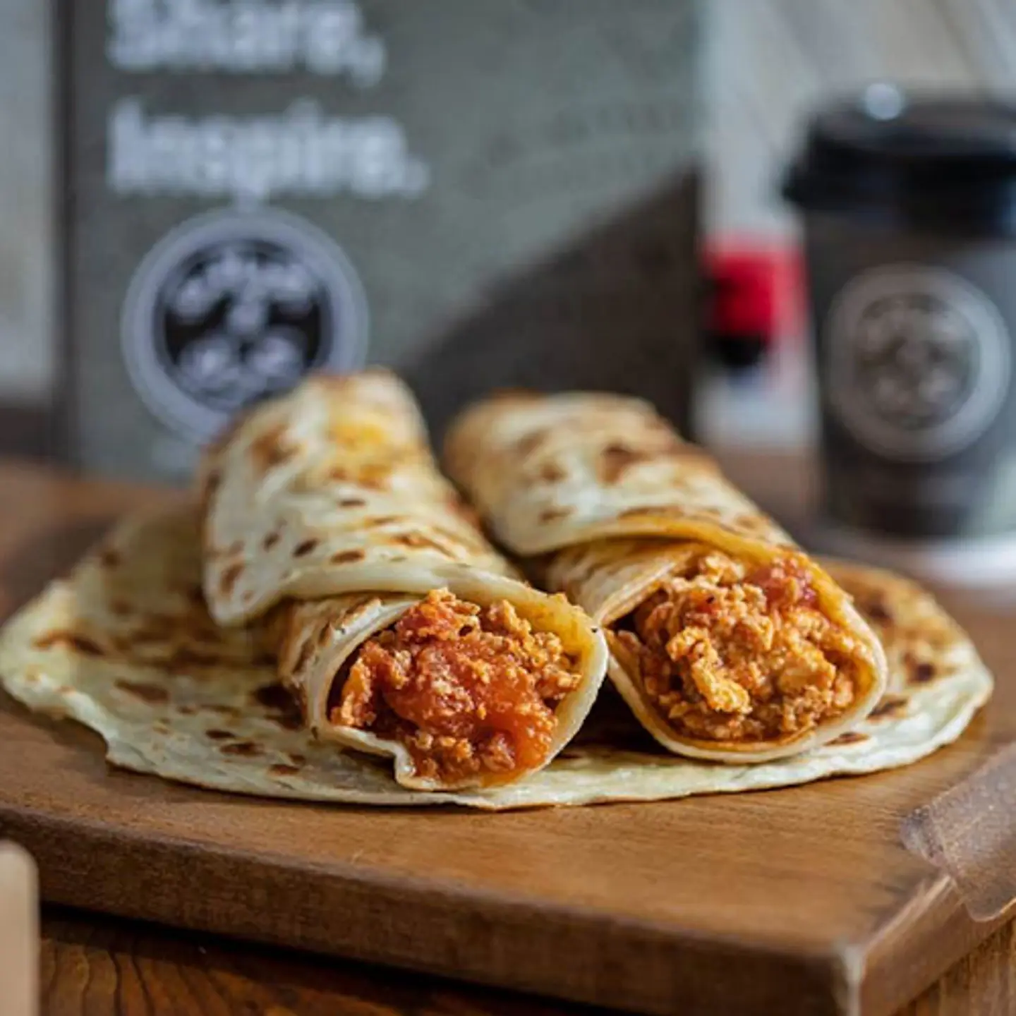 Salty Brown Chapati With Shakshouka