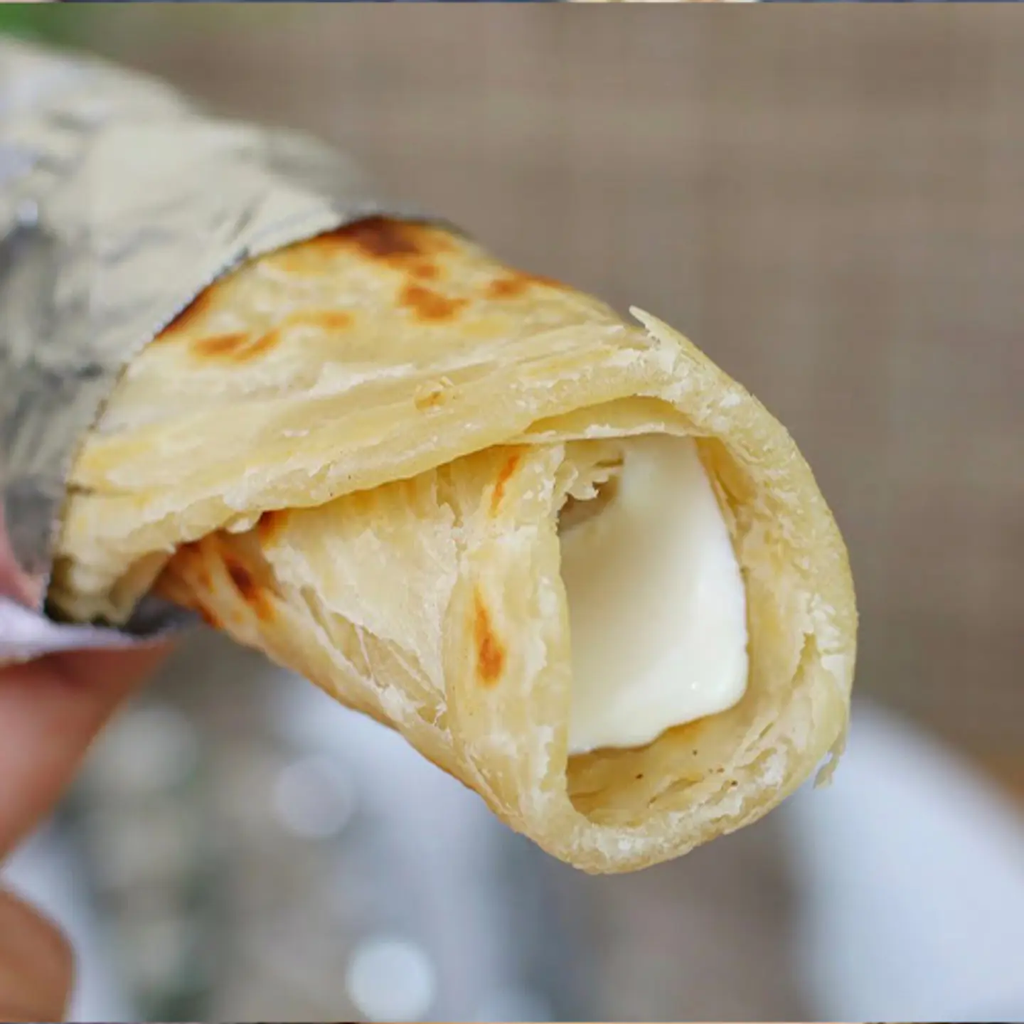 Sweet White Chapati With Jam & Cheese