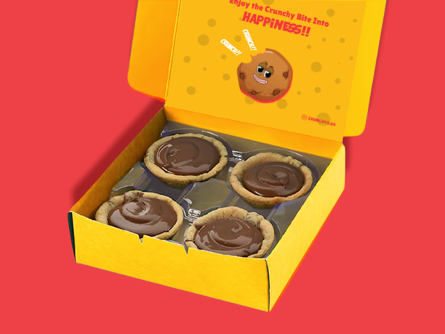 نوتيلا شوكو تارت (اربع قطع)