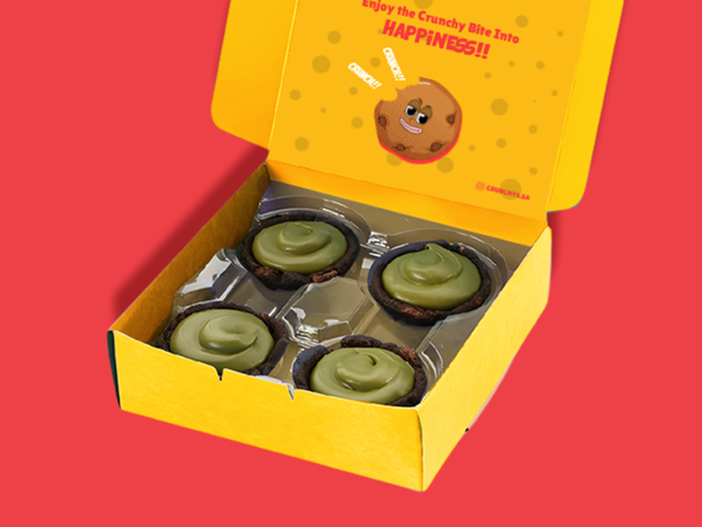 بيستاشيو كريمي تارت (اربع قطع)