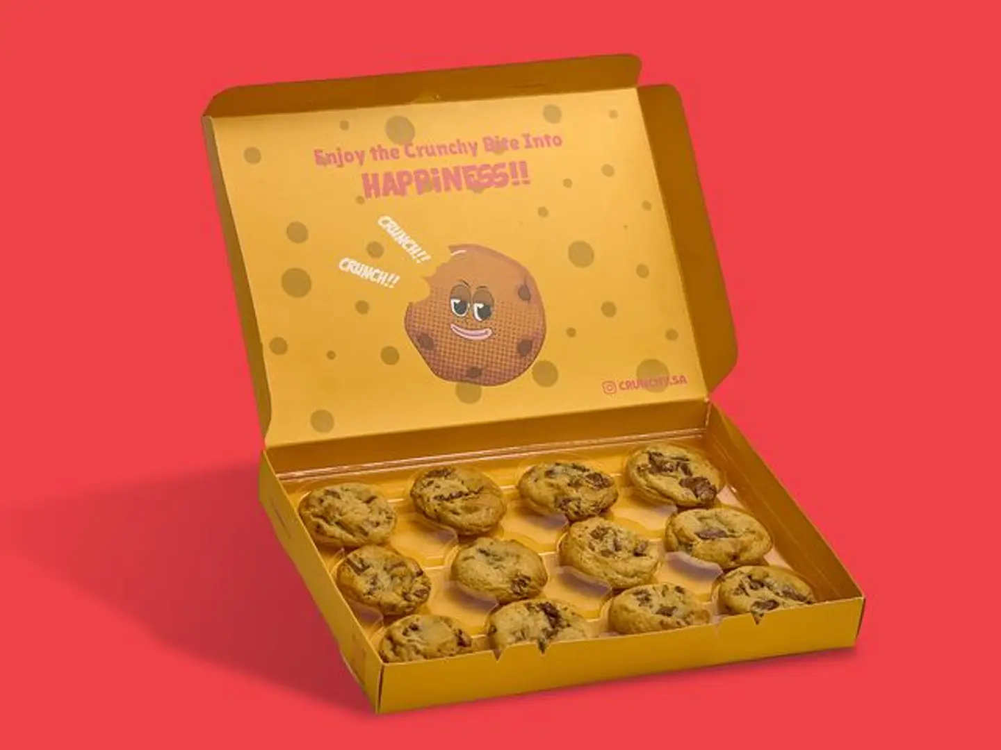 12pcs Chocolate Chip Cookies Box
