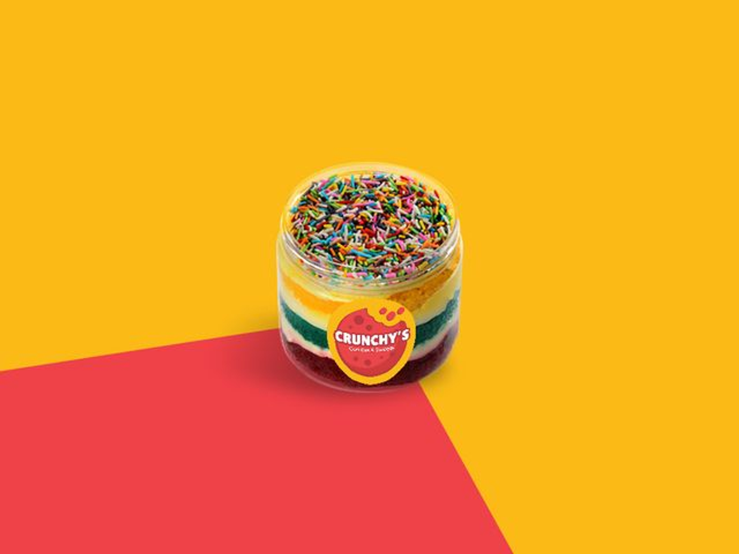 Rainbow Cake Jar