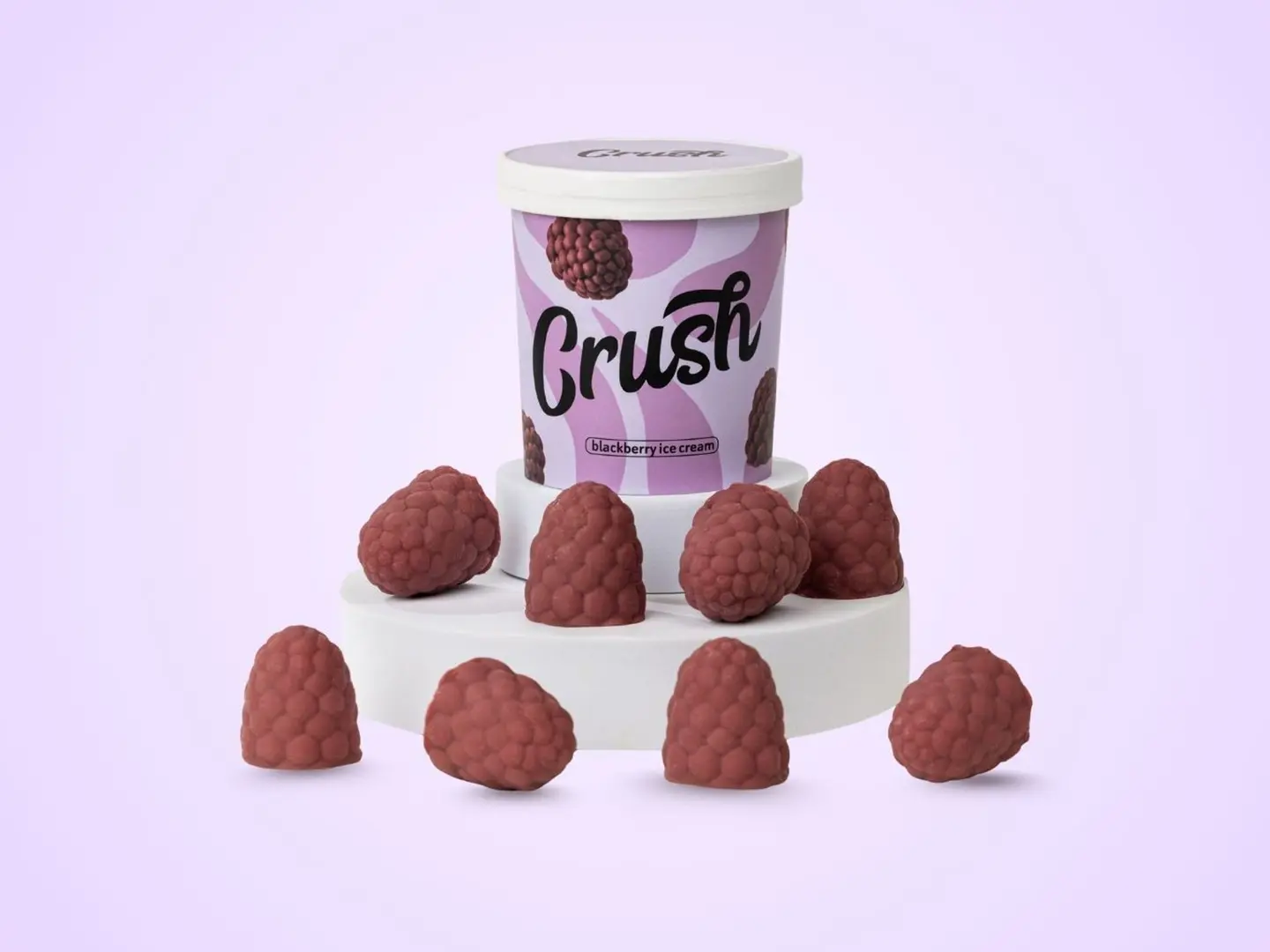 آيس كريم توت أسود