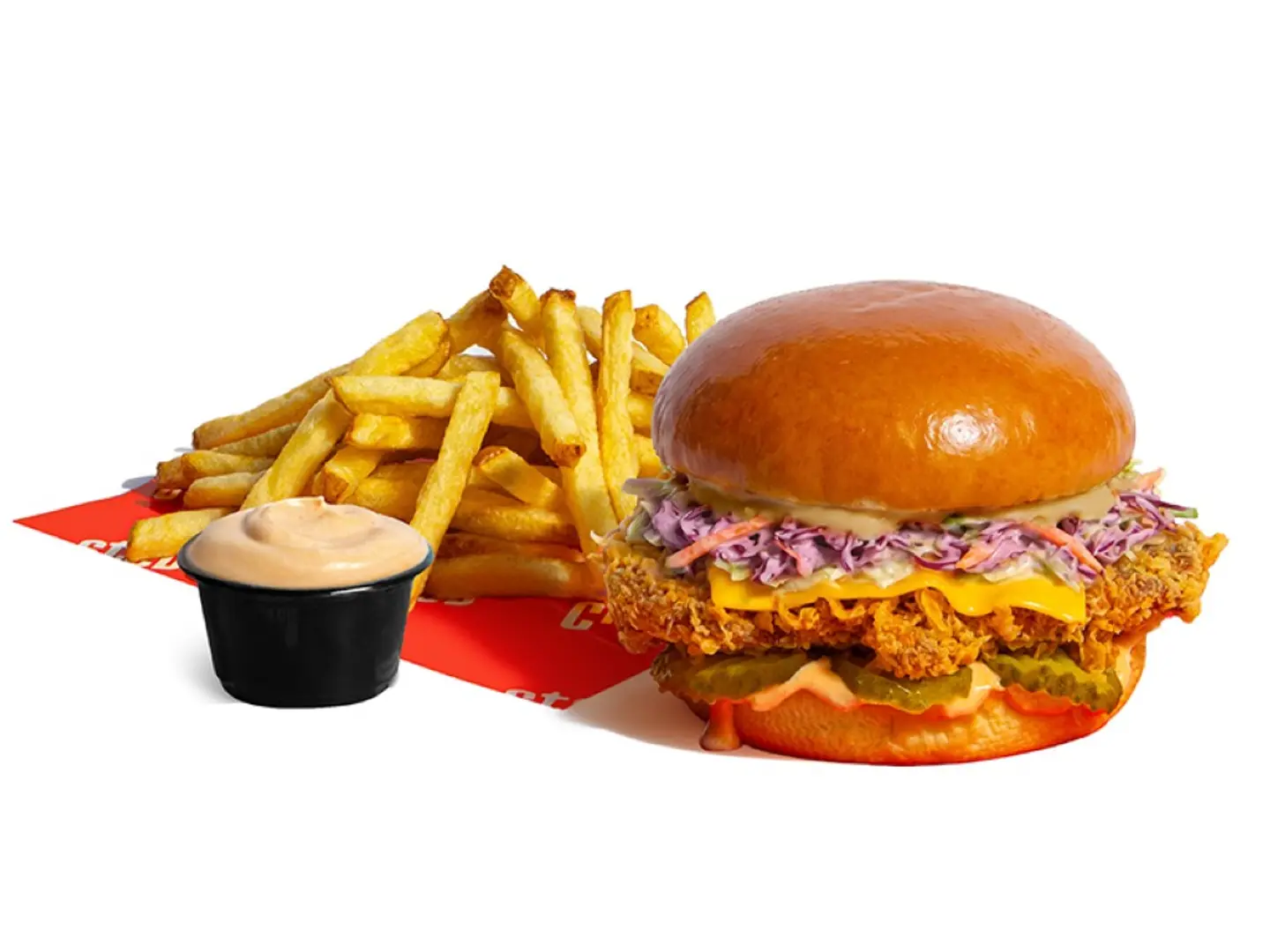 Crispy Burger And Fries