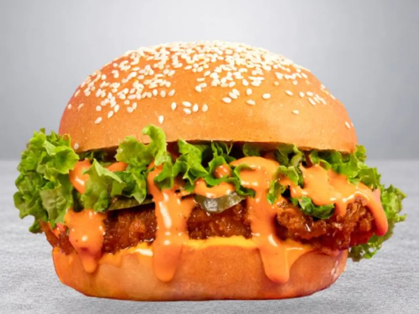 Spicy Chicken Burger Bring The Heat