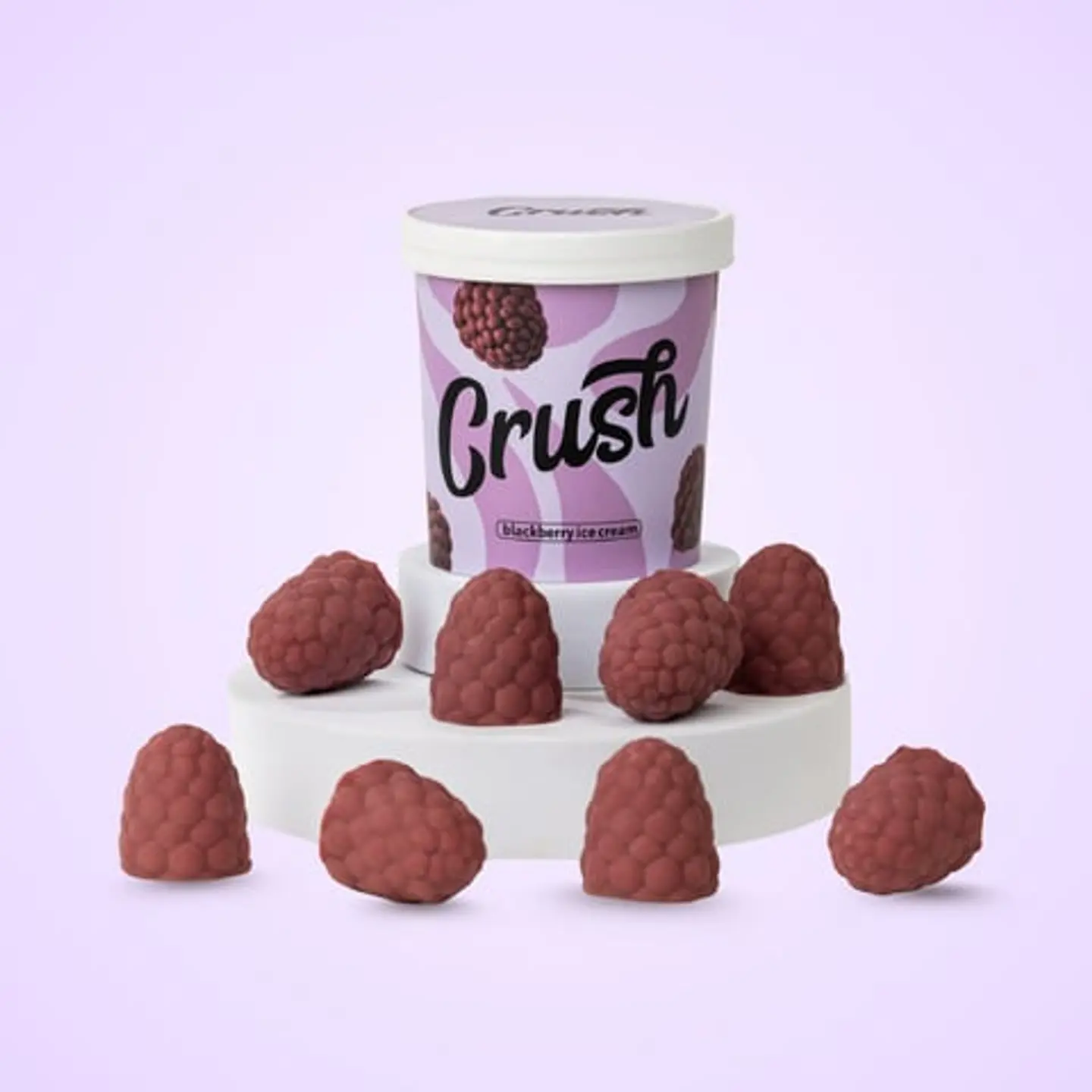 Crush Ice Cream Blackberry