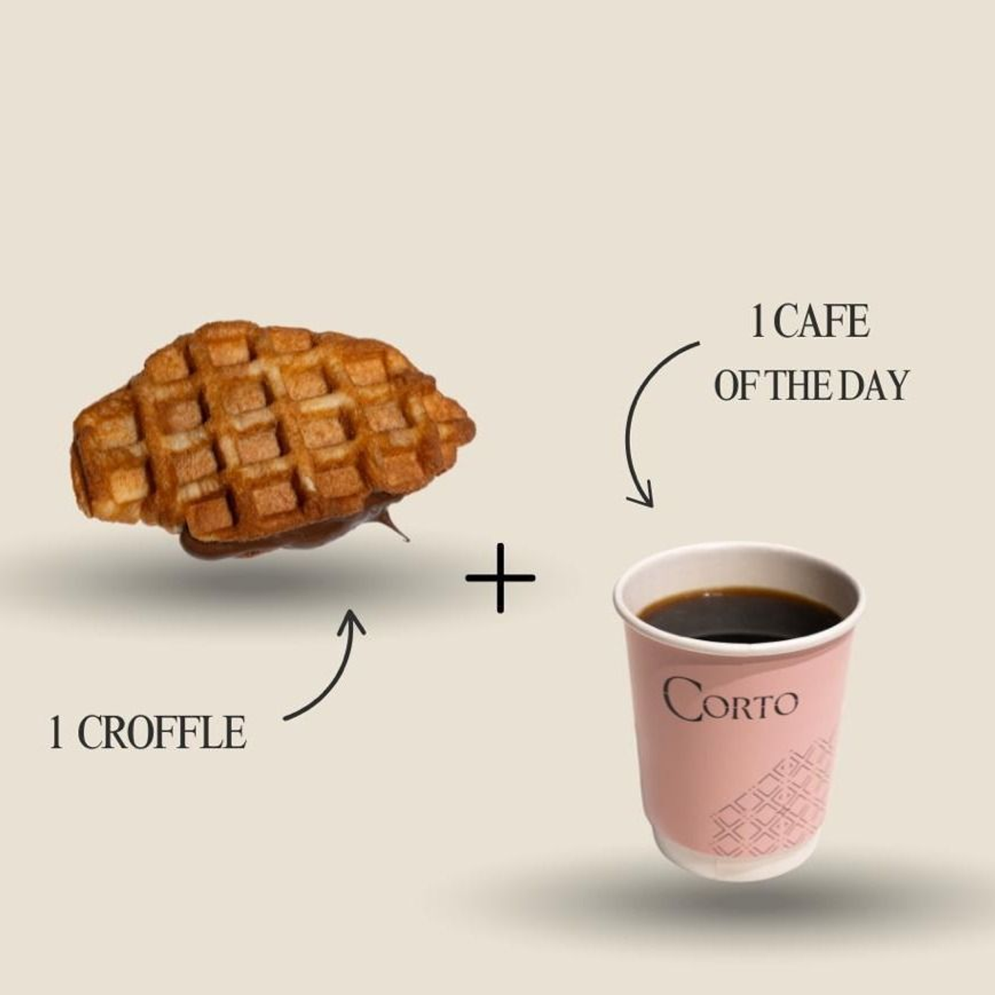 بوكس كروفل شخص مع قهوة اليوم