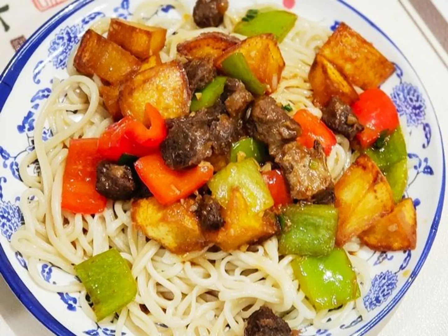 Beef & Potato Noodles