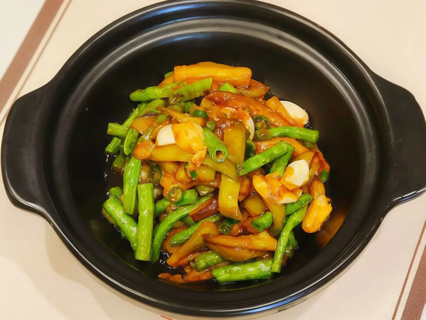 Stew Eggplant & Beans