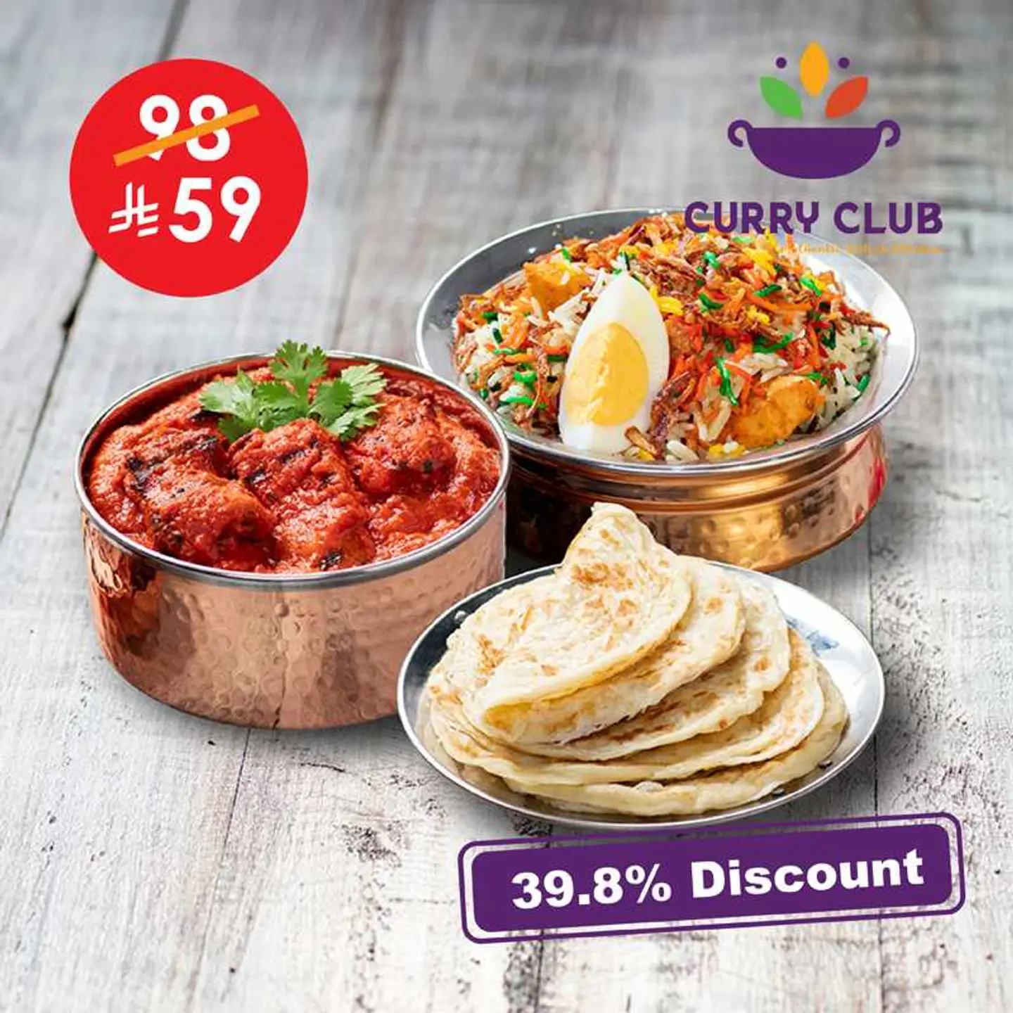 Curry Club Meal For Two
