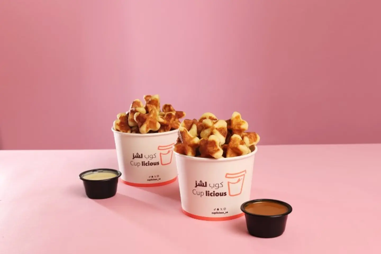 Double Mini Belgium Waffle Cup