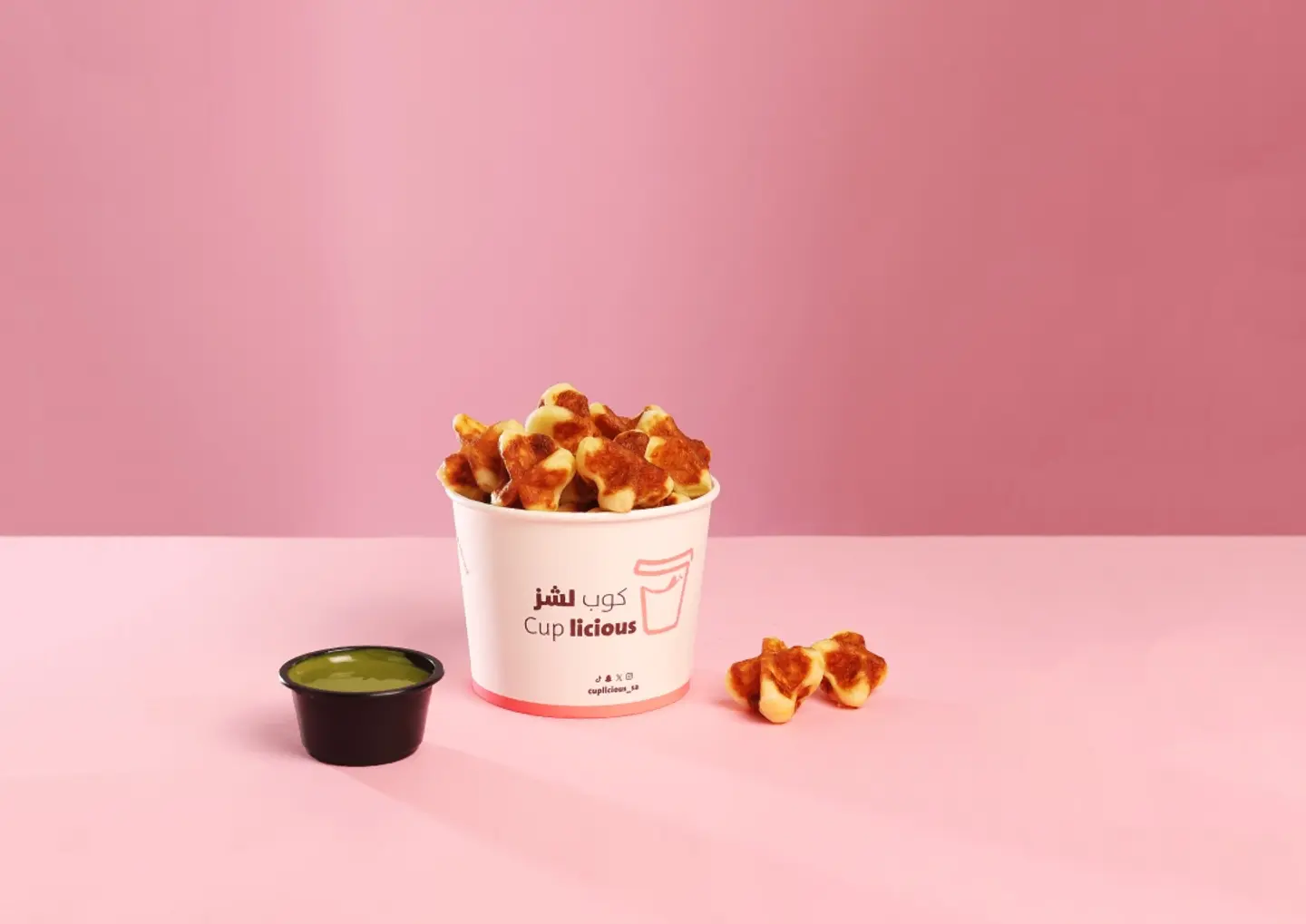 ميني وافل بلجيكي كوب