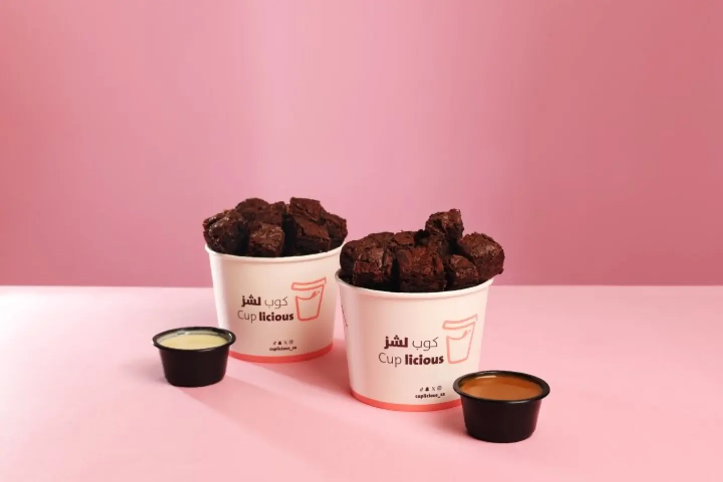Double Mini Brownies Cup