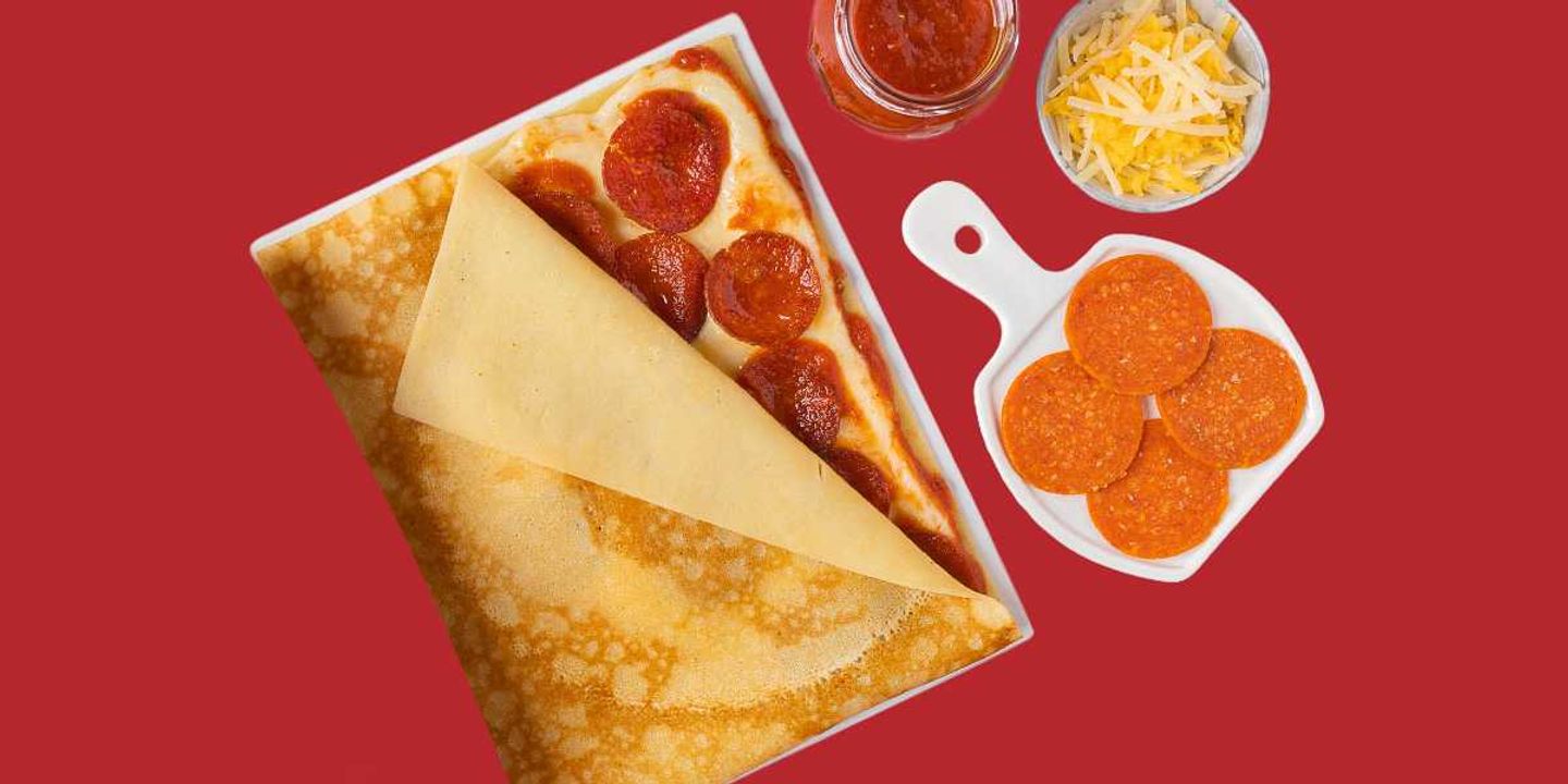 Cheesy Pepperoni Crepe