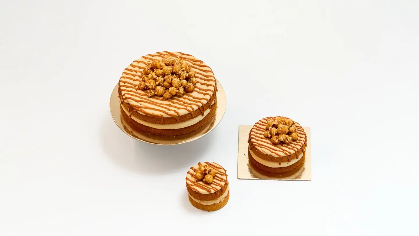 Popcorn Caramel Cake