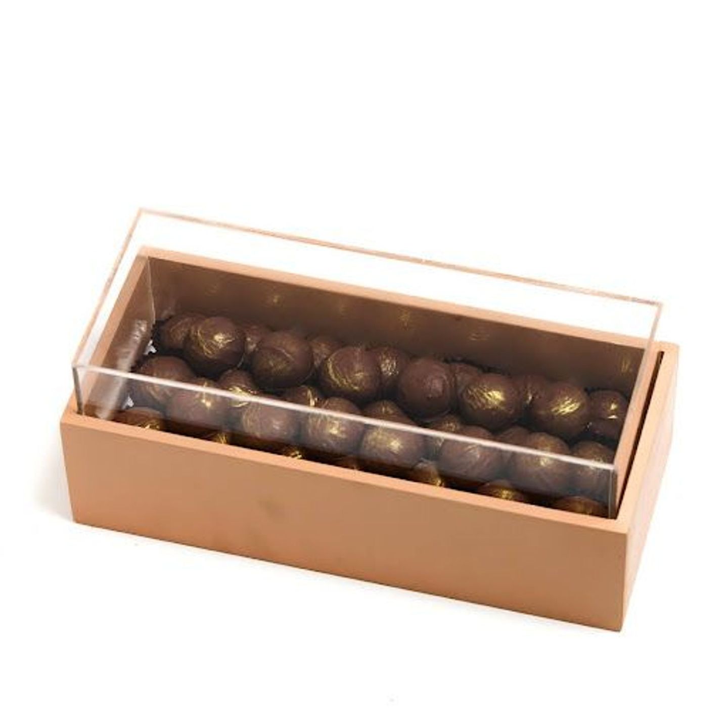 Ghoraiba Dipped With Chocolate Acrylic Box