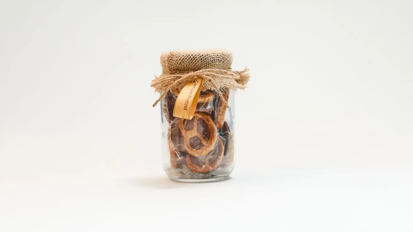 Pretzel Caramel Jar
