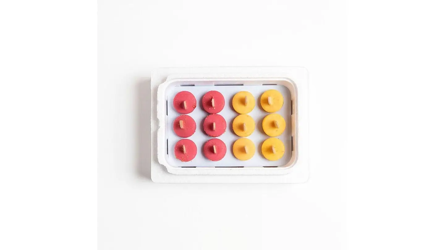 Mini Sticks Mango & Raspberry 12 Pcs