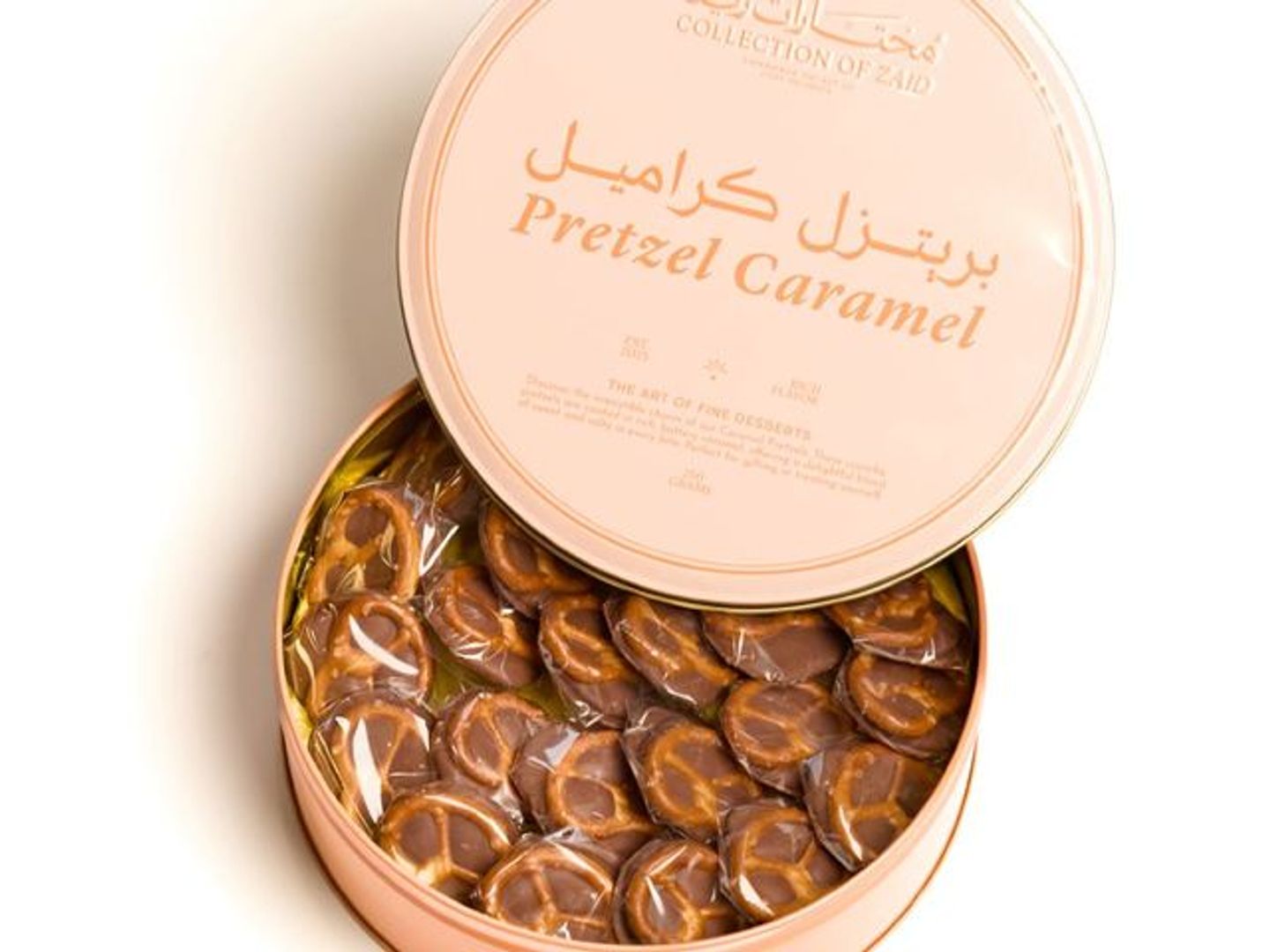 Large Box   Thin Round Pretzel Caramel