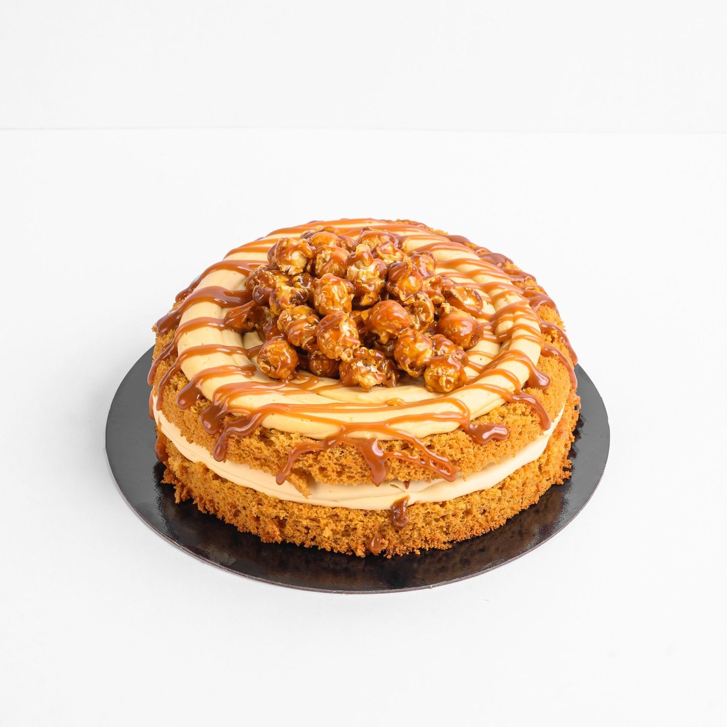 Large Popcorn Caramel Cake