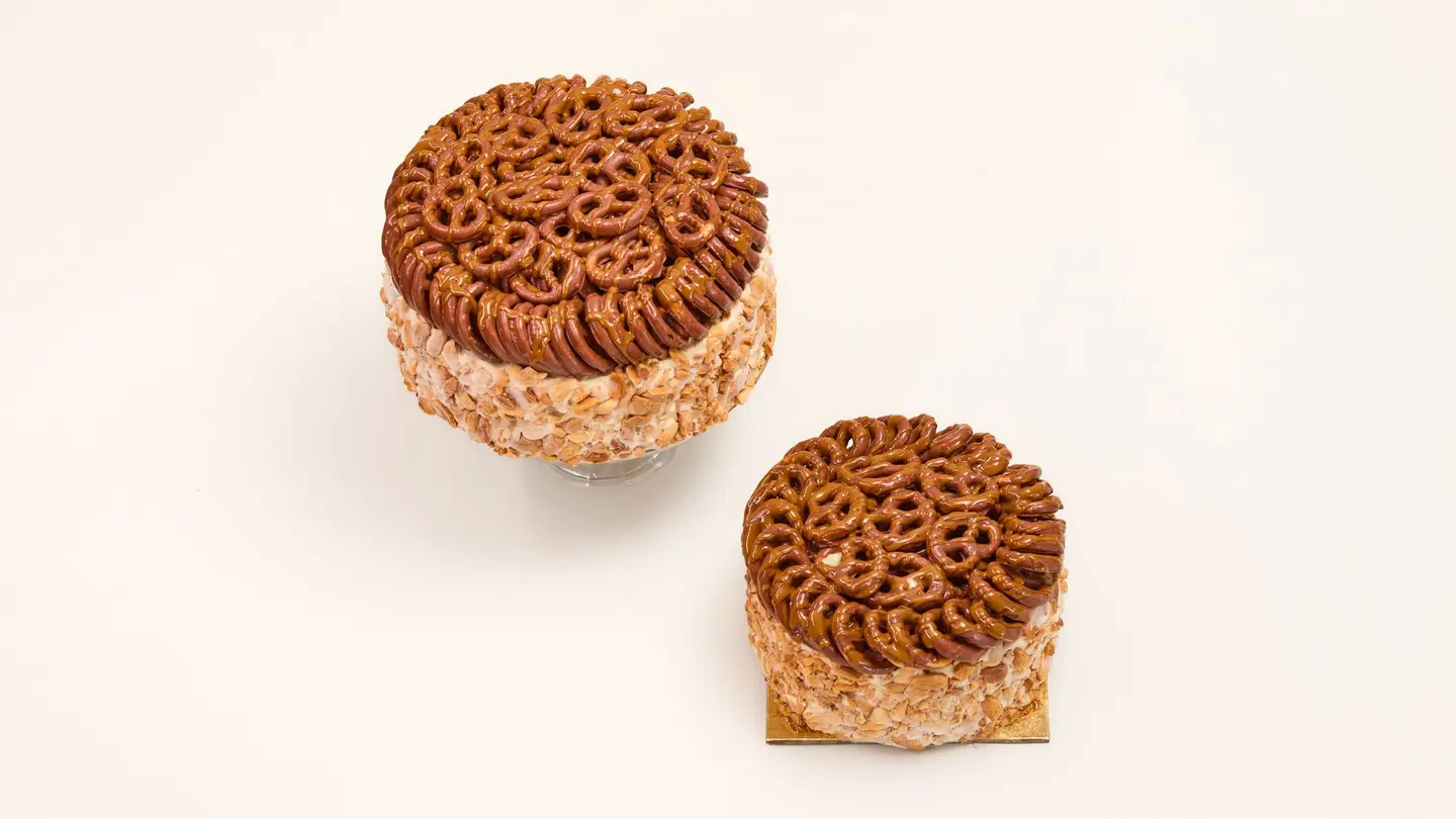 Pretzel Caramel Ice Cream Cake