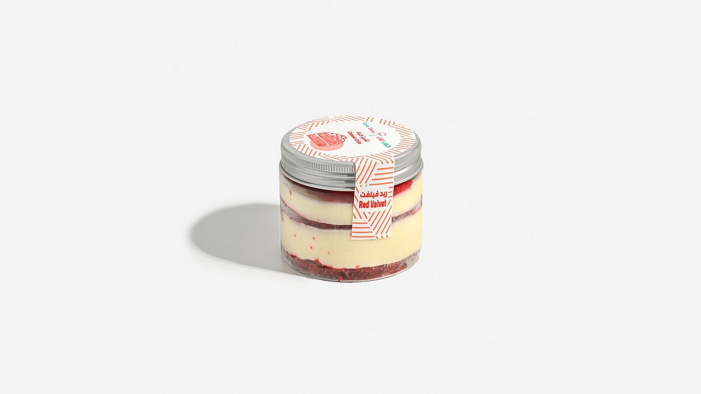 Red Velvet Cheesecake Jar