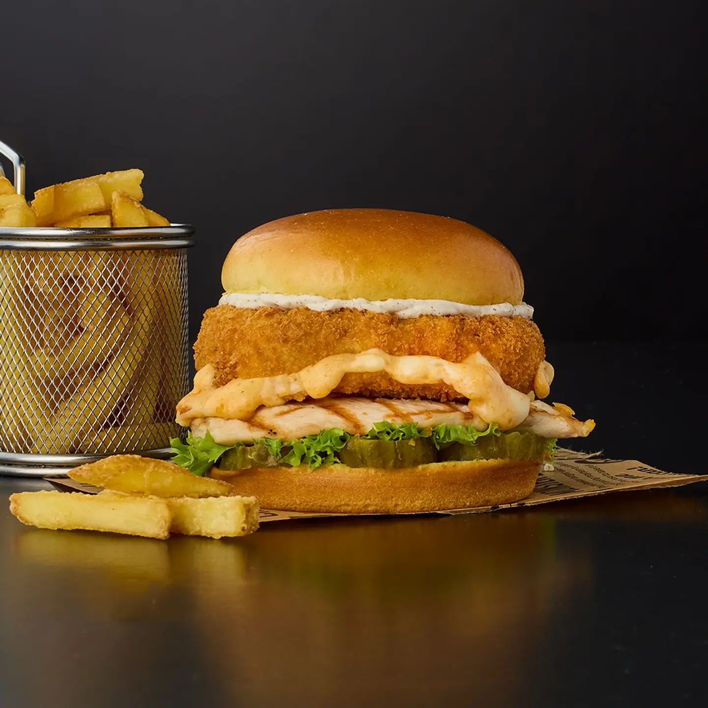 Cheese Pull Burger