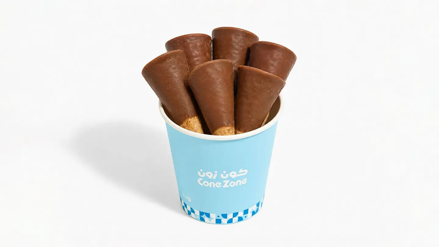 Crunchy Pecan Mini Cones 6 Pcs