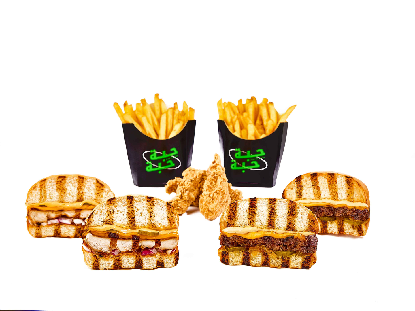 4 برغر تشاركول مكس