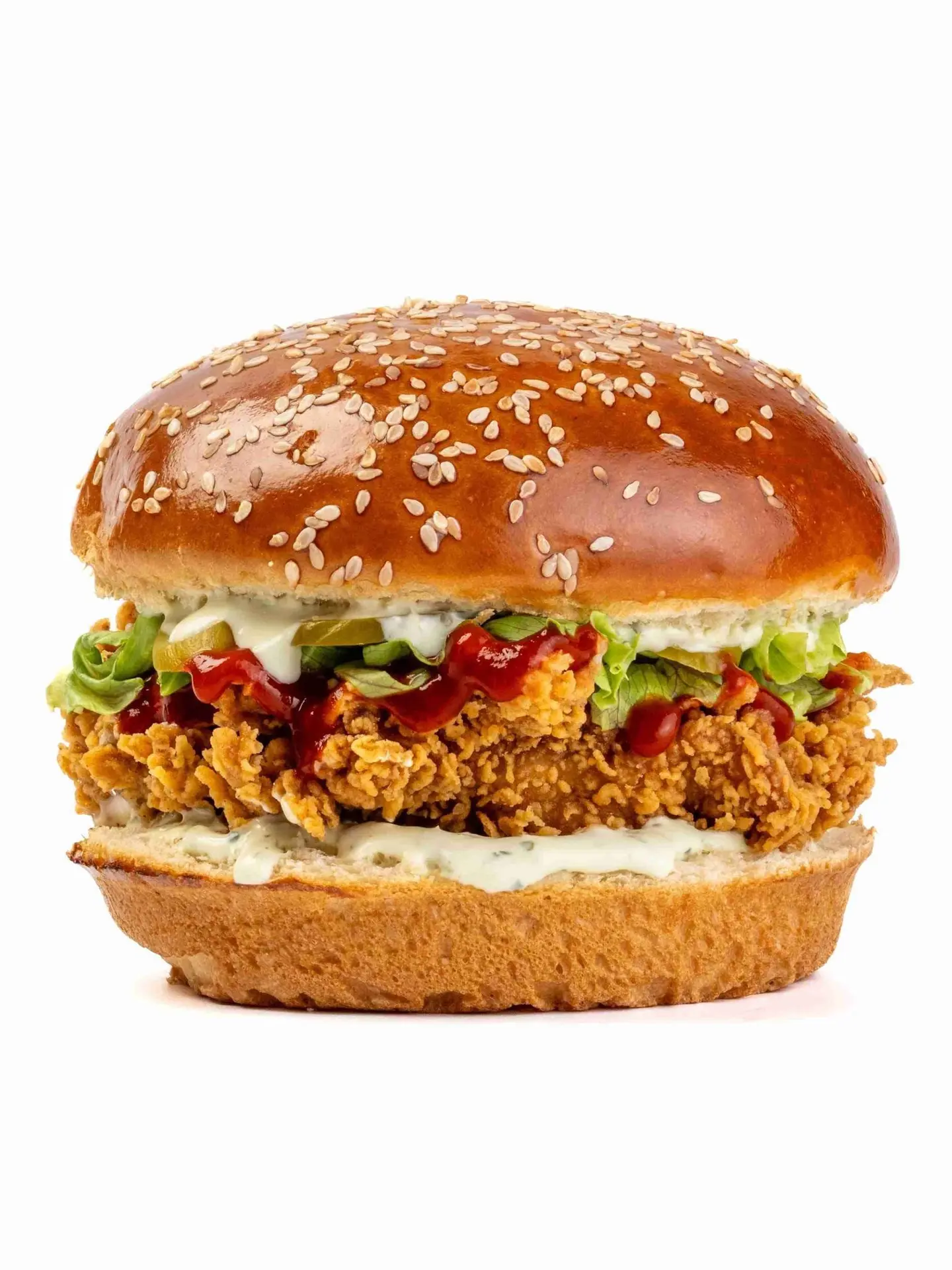 برجر دجاج حراق