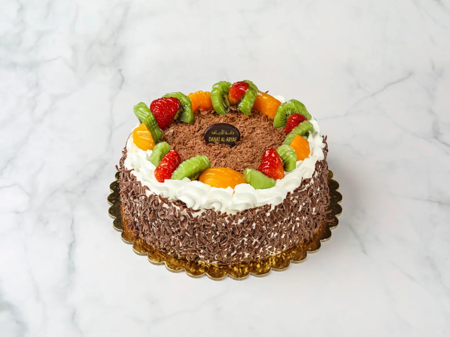 Medium Chocolate Cake With Fruits