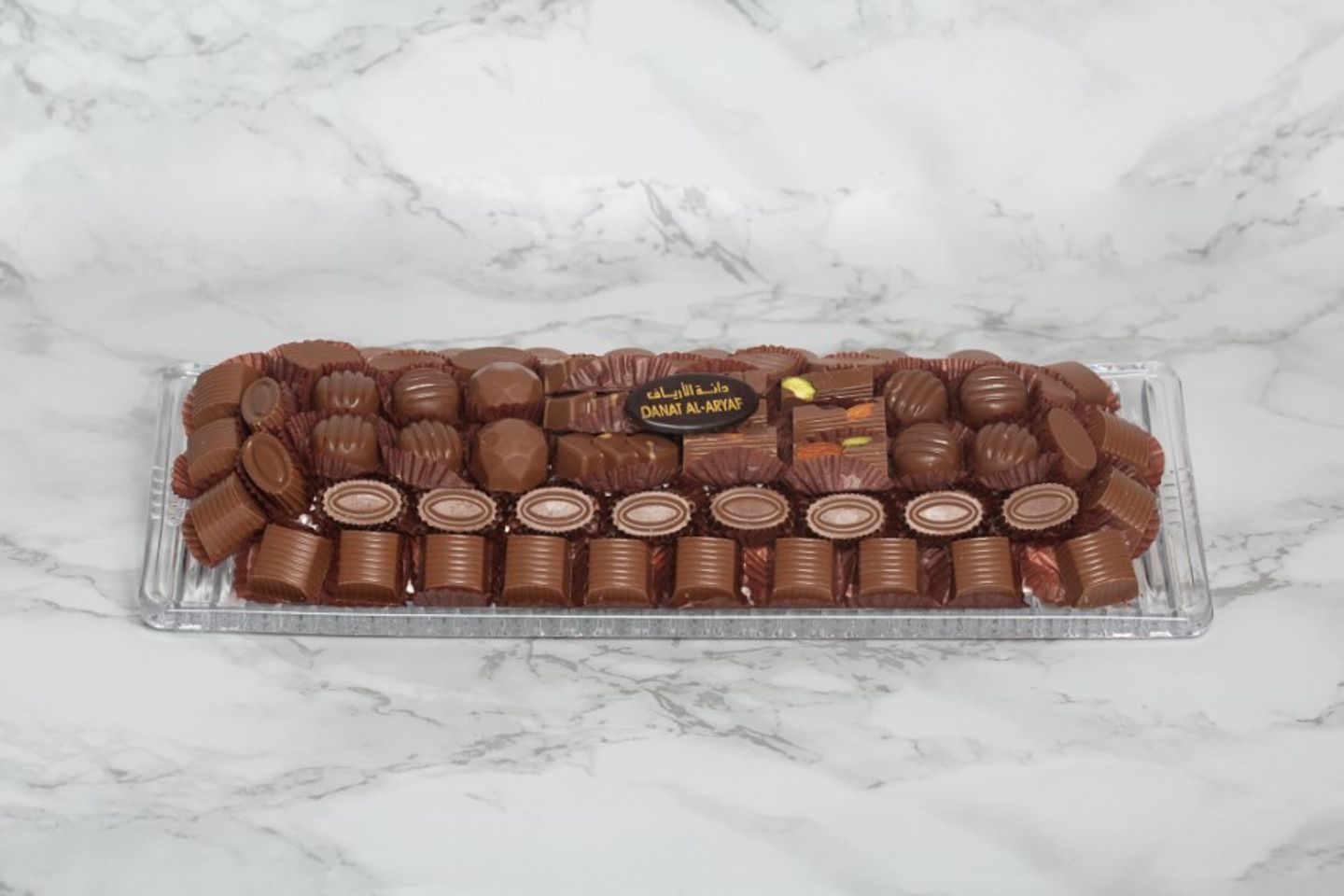 Large Rectangular Chocolate Tray With Crystals