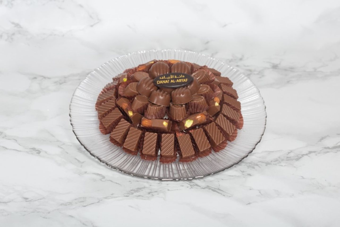 Chocolate Tray With Round Glass