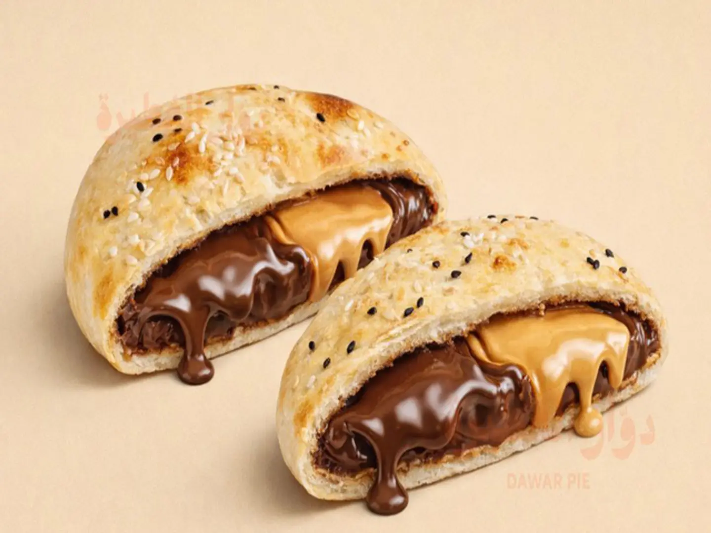 فطيرة نوتيلا فول سوداني