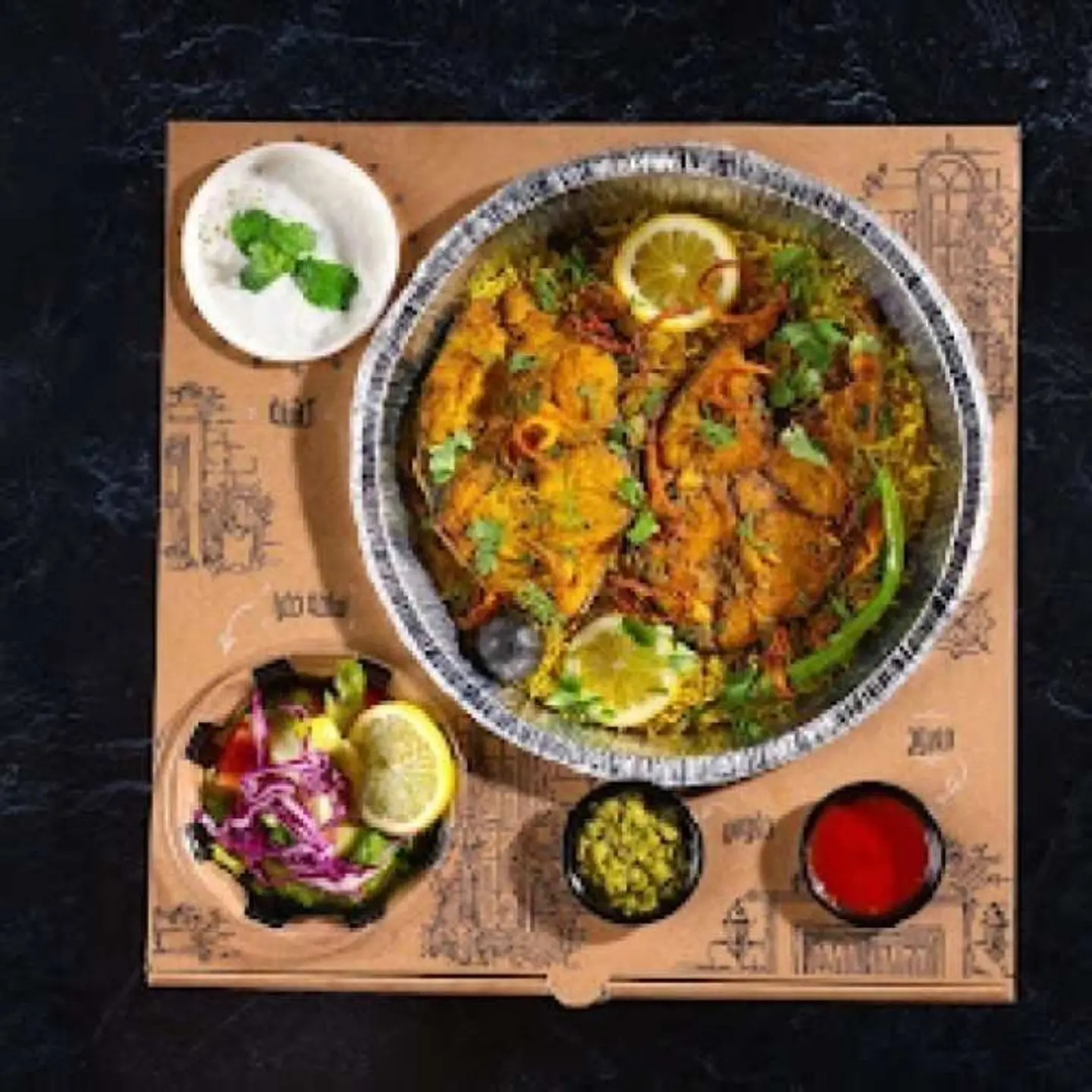 Kingfish Mutabbaq Meal