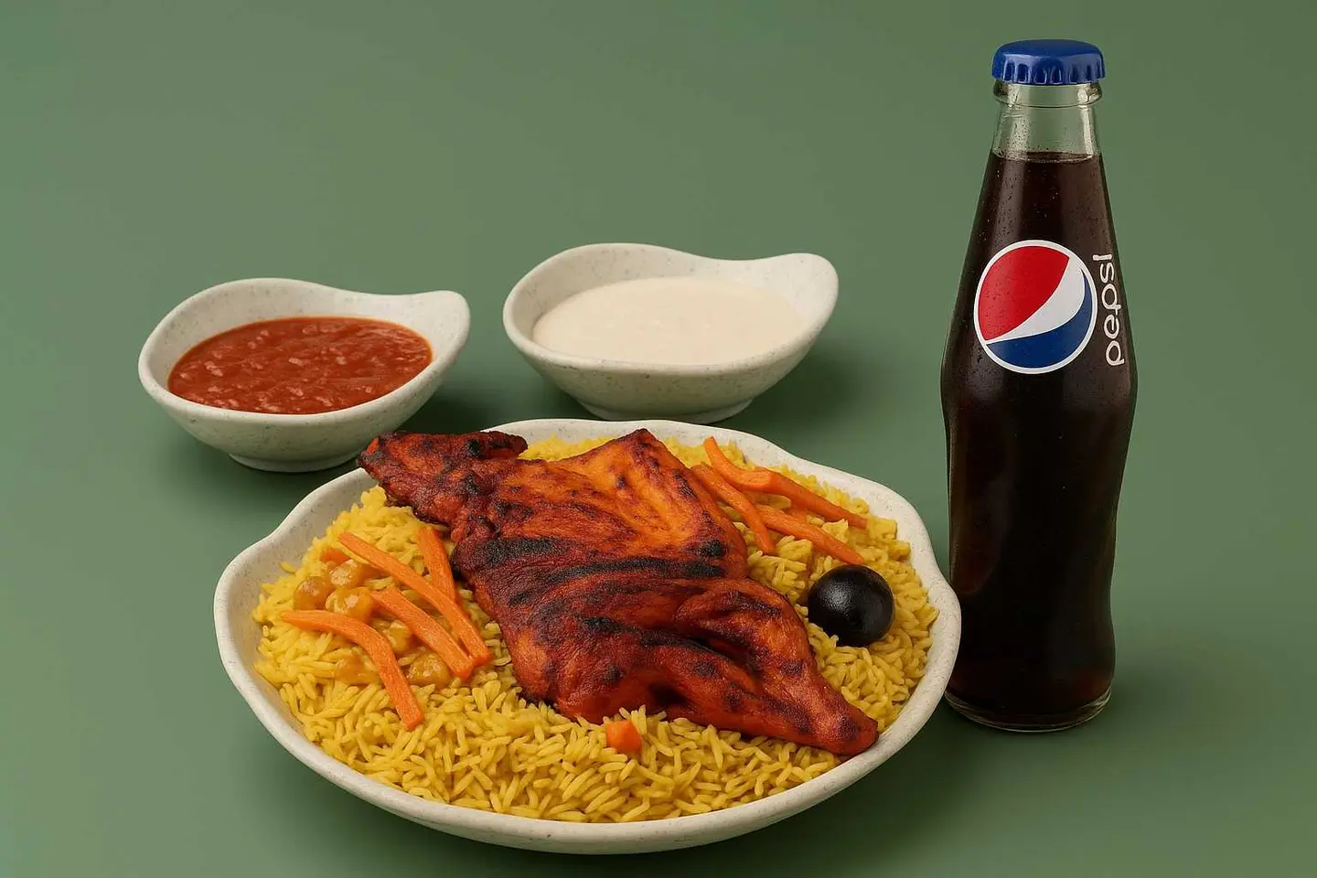 وجبة بخاري دجاج فحم